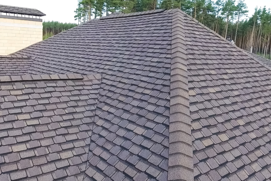 shingle roof on house